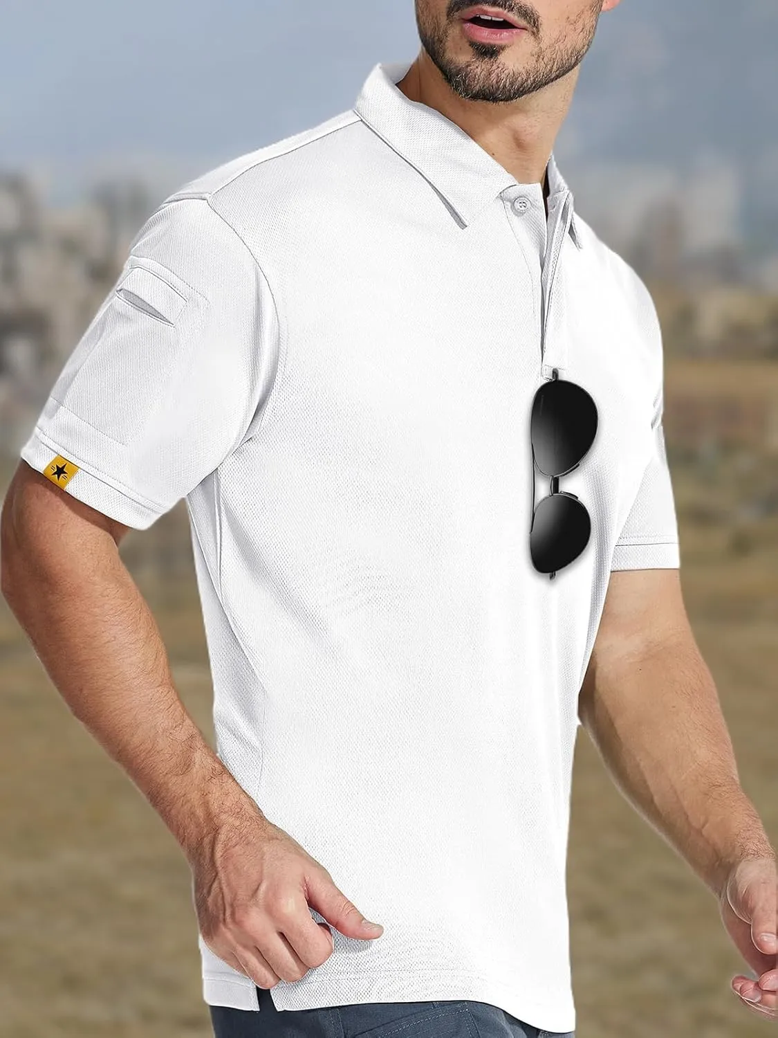 Little Beauty Men Polo Shirts Short Sleeve Activewear Golf Tennis T-Shirt