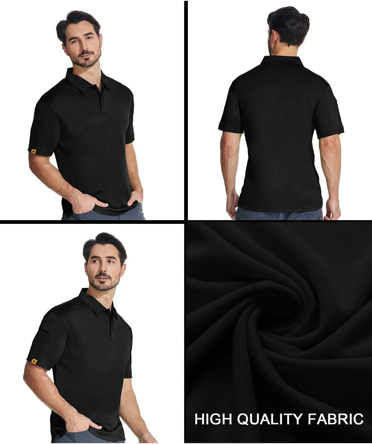 Little Beauty Men Polo Shirts Short Sleeve Activewear Golf Tennis T-Shirt