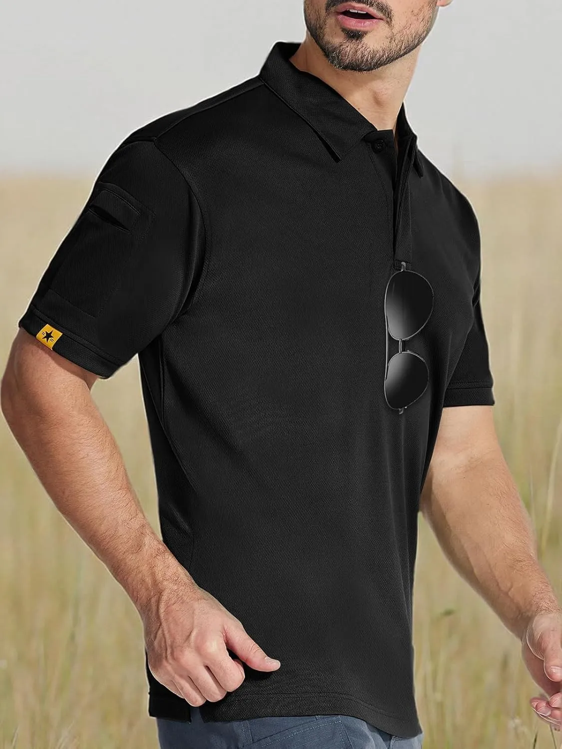 Little Beauty Men Polo Shirts Short Sleeve Activewear Golf Tennis T-Shirt