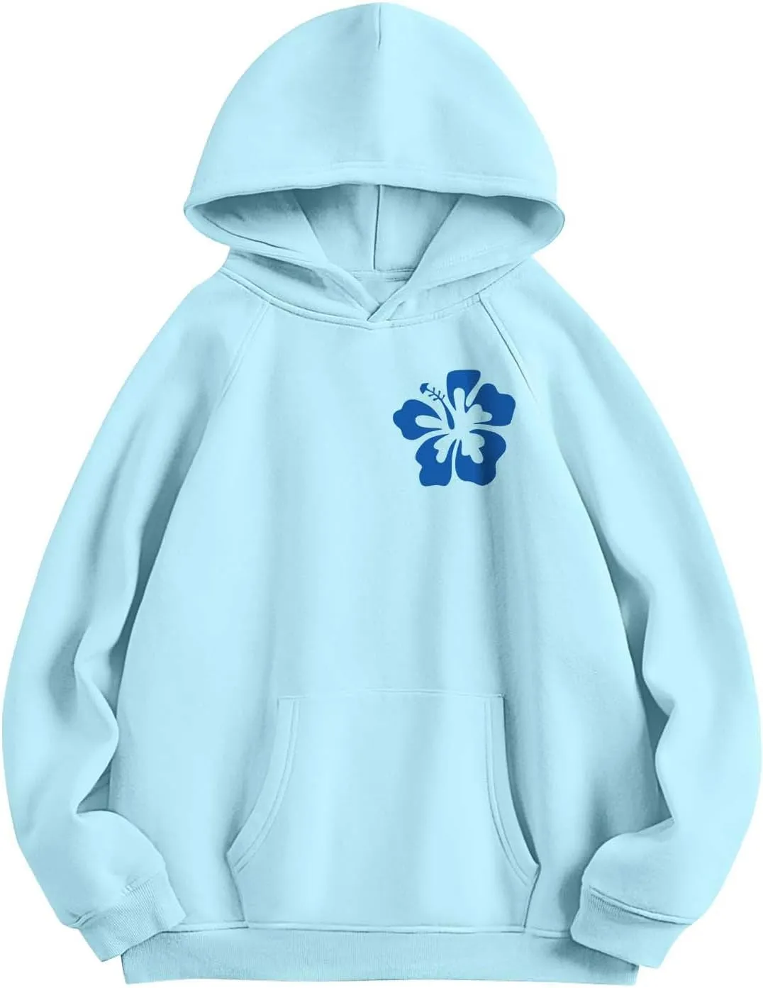 Meet Me 1962 At The Ocean Hoodies Long Sleeve Hooded Sweatshirt Trendy Letter Print Cute Preppy Y2K Pullover Tops