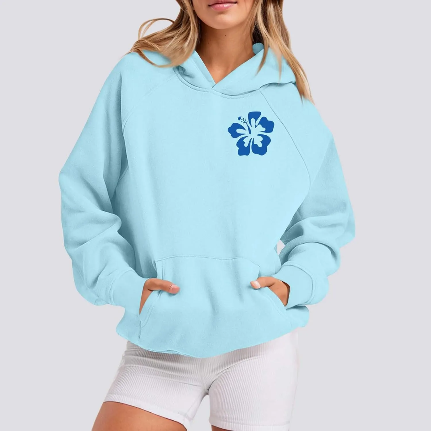 Meet Me 1962 At The Ocean Hoodies Long Sleeve Hooded Sweatshirt Trendy Letter Print Cute Preppy Y2K Pullover Tops