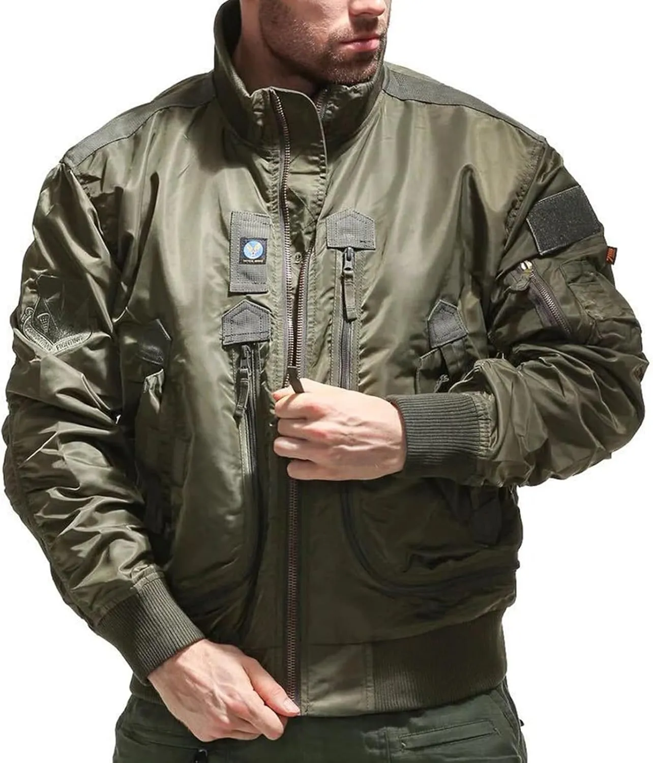 Men's Bomber Jackets Lightweight Windbreaker Flight Jackets Sportswear Jacket Casual Active Coat Outwear