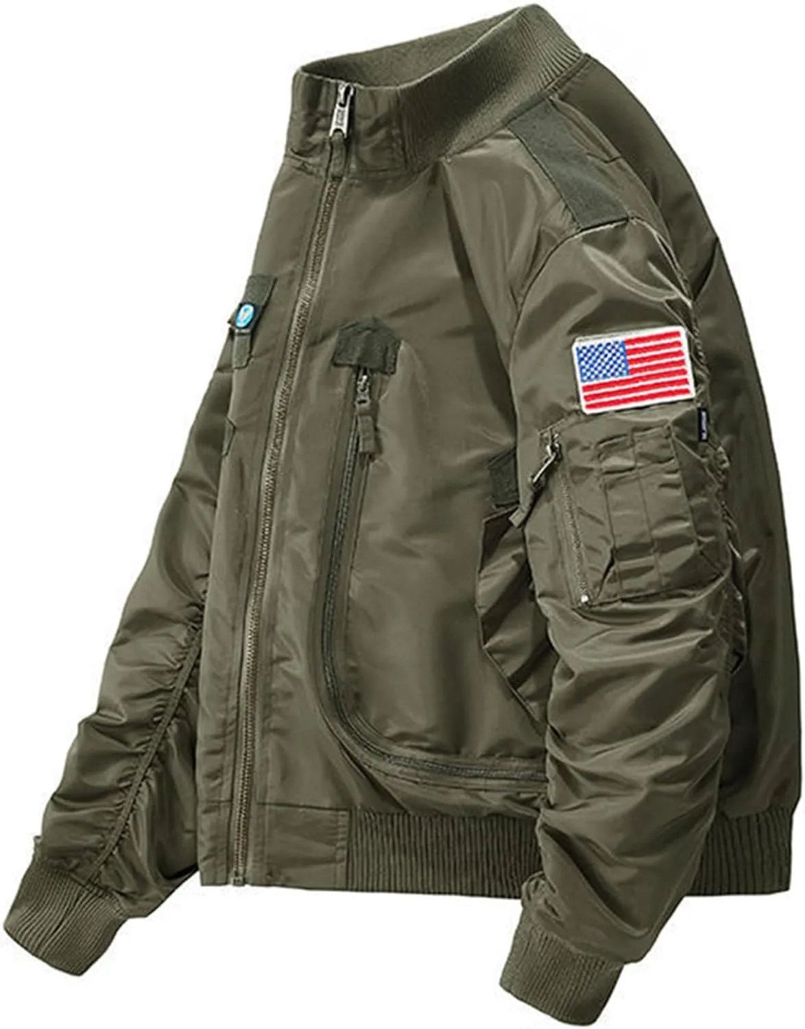 Men's Bomber Jackets Lightweight Windbreaker Flight Jackets Sportswear Jacket Casual Active Coat Outwear