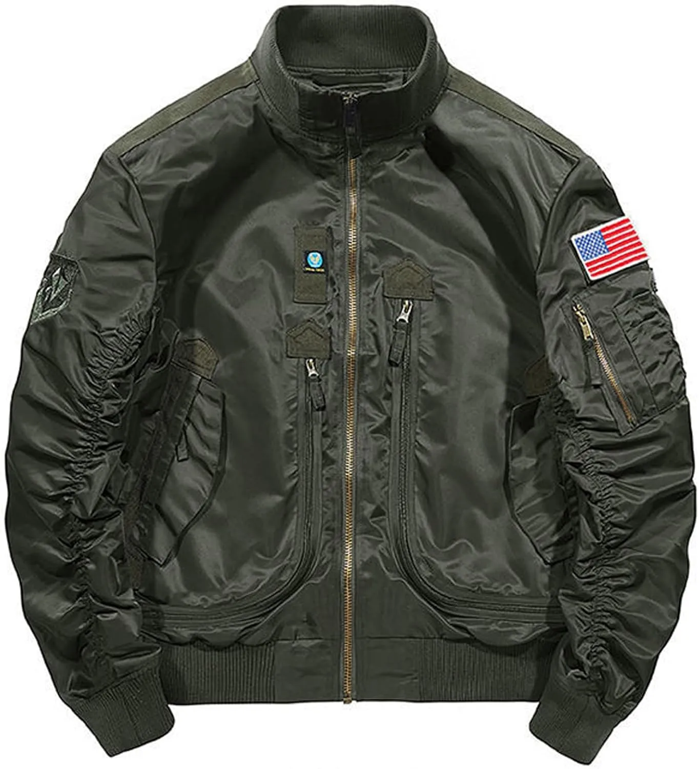 Men's Bomber Jackets Lightweight Windbreaker Flight Jackets Sportswear Jacket Casual Active Coat Outwear
