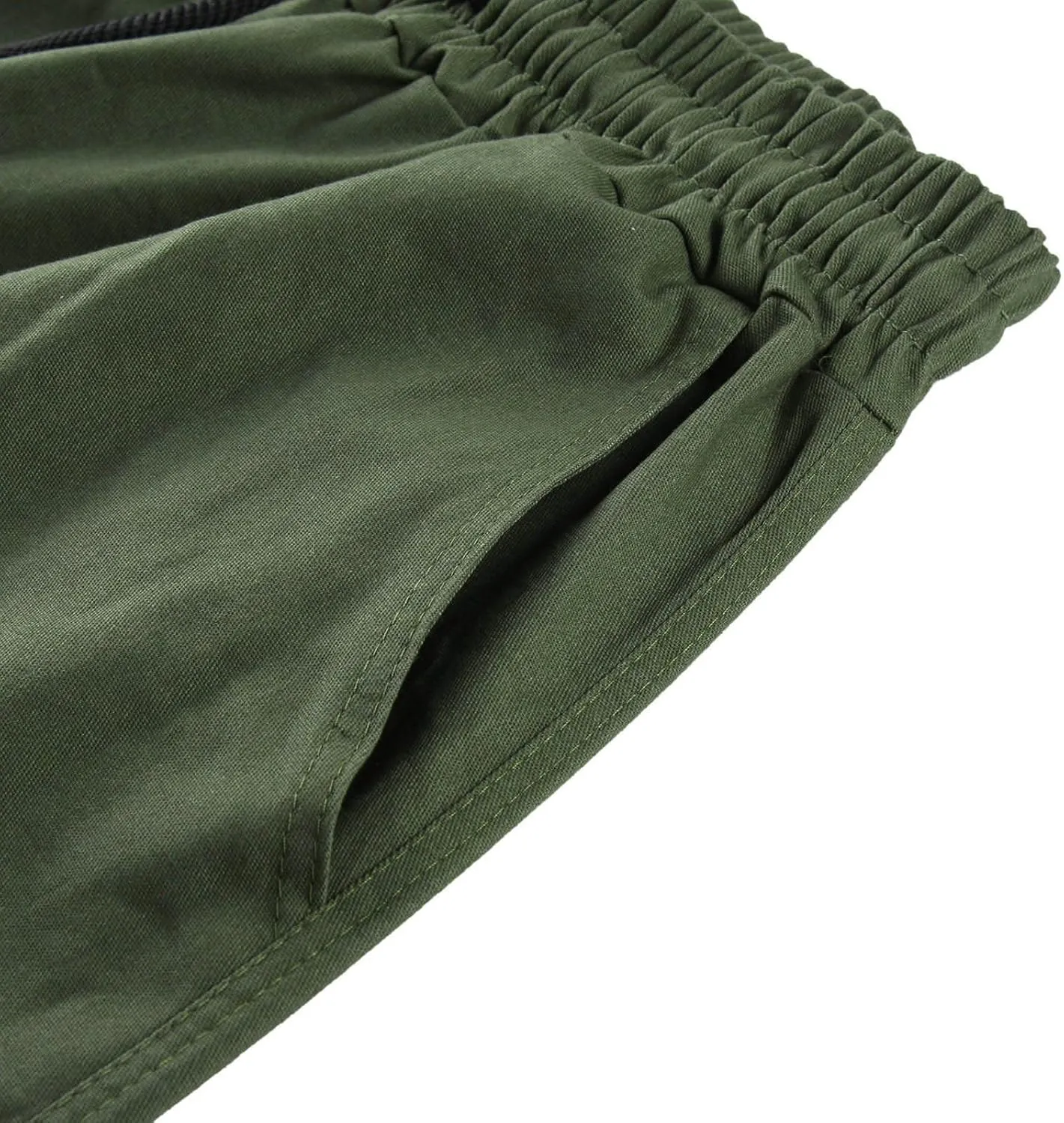 Mens Cargo Pants with Pockets Baggy Open Bottom Relaxed Fit Sweatpants Lightweight Plus Size Comfy Hiking Athletic Trousers