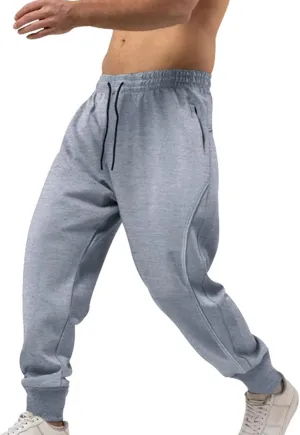 Mens Casual Pants Elastic Waist Relaxed Fit Stretch Sweatpants Big and Tall Baggy Outdoor Workout Athletic Pants with Pockets