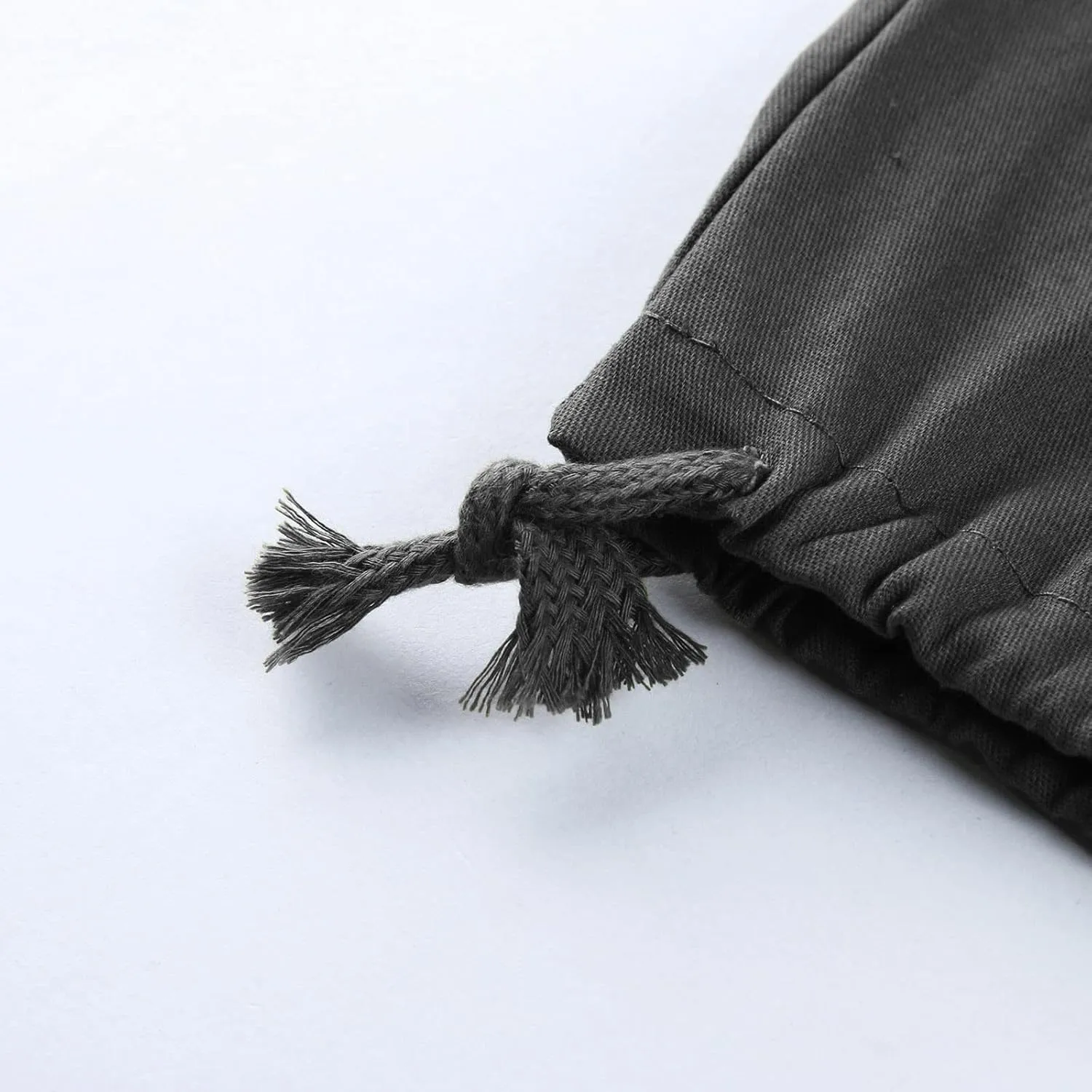 Mens Drawstring Cargo Pants Casual Stretch Waist Sweatpants Running Athletic Tactical Trousers Hiking Pants with Pockets