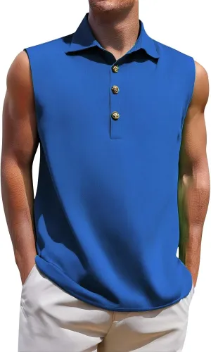 Mens Quick Dry Workout Tank Tops Relaxed Fit Muscle Gym Shirt Breathable Cool Running Athletic Tees