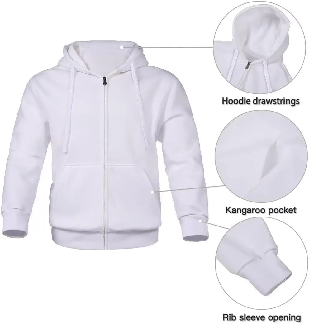 Men's Tracksuit Sets Outfit Activewear Full Zip Fleece Hoodie Jacket Cargo Sweatpant 2 Piece Casual Sweatsuit