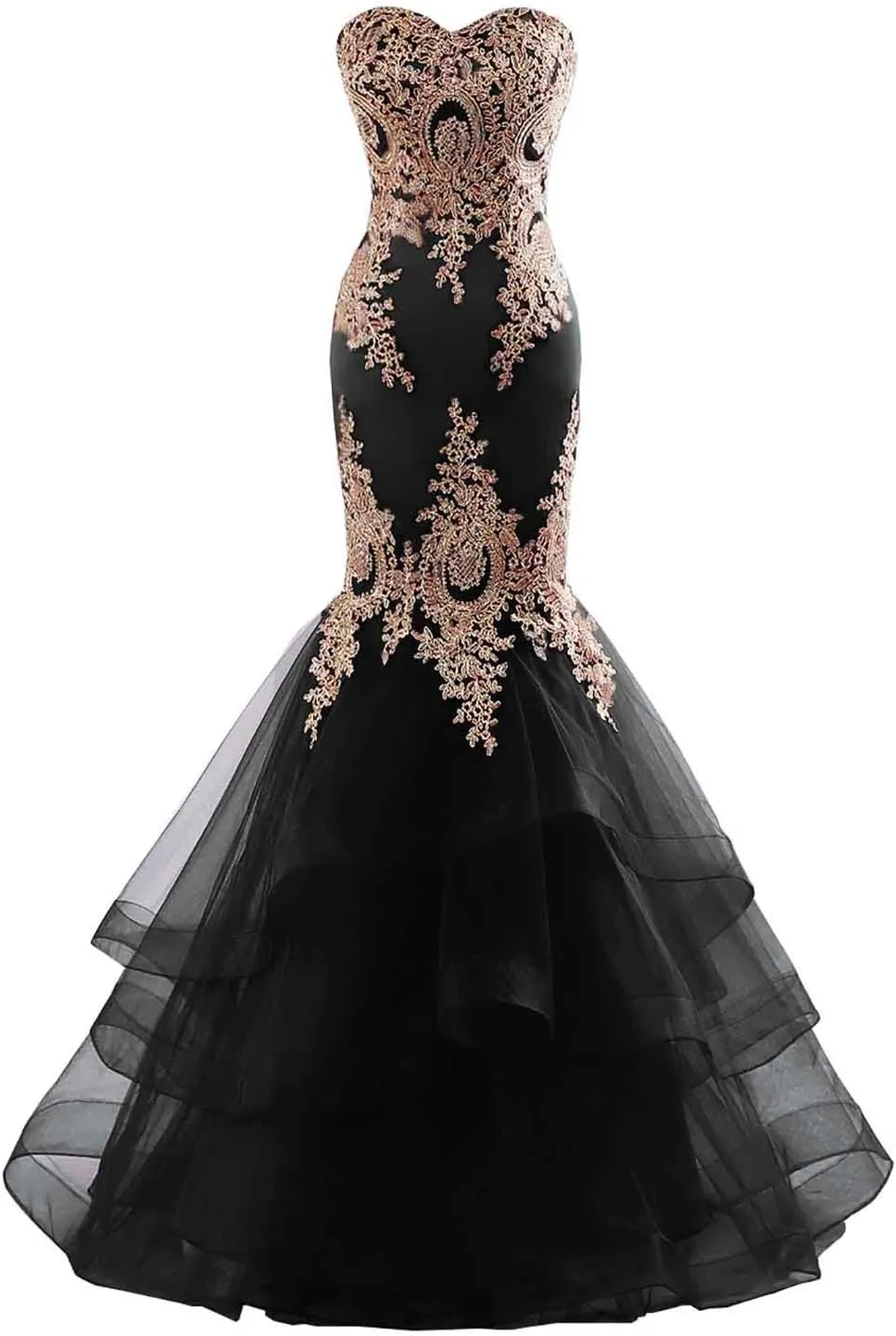 Mermaid Tulle Prom Dresses for Women 2025 Long Lace Appliques Sweetheart Formal Dress Wedding Evening Party Gowns