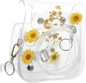 Mini 11/9/8 Instant Camera Shoulder Bag Pvc Case Floral Pattern Waterproof Protection