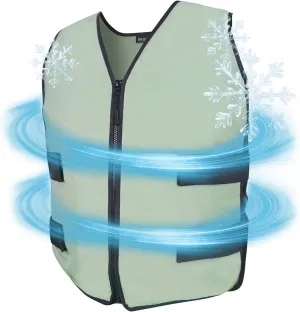 MR.ICE Reusable Cooling Vest for Men & Women, Adjustable Lightweight 84 Ice Cells Vest for Motorcycle Riding, Cycling, Running & Outdoor Sports, Heat-Resistant Design for Hot Weather Comfort