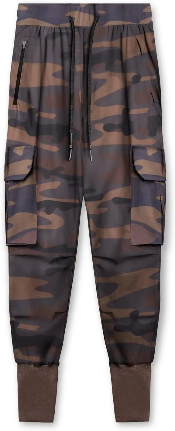 Muscularfit Men's Pants Slim Fit Drawstring Solid Multi Pockets Cargo Pants for Men Fashion Outdoor Casual Jogger Sweatpants