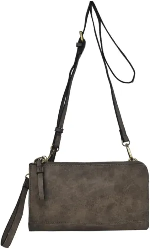 NGIL Faux Leather Crossbody Bag Wristlet Clutch, Shoulder Bag for Women, Wristlet Clutch Purse, Crossbody Bag for Women