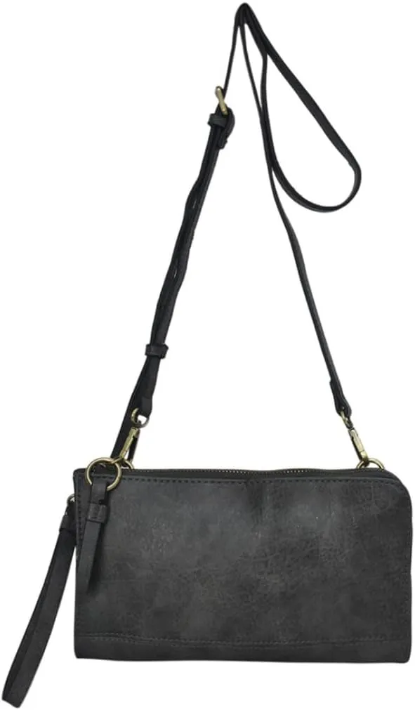 NGIL Faux Leather Crossbody Bag Wristlet Clutch, Shoulder Bag for Women, Wristlet Clutch Purse, Crossbody Bag for Women