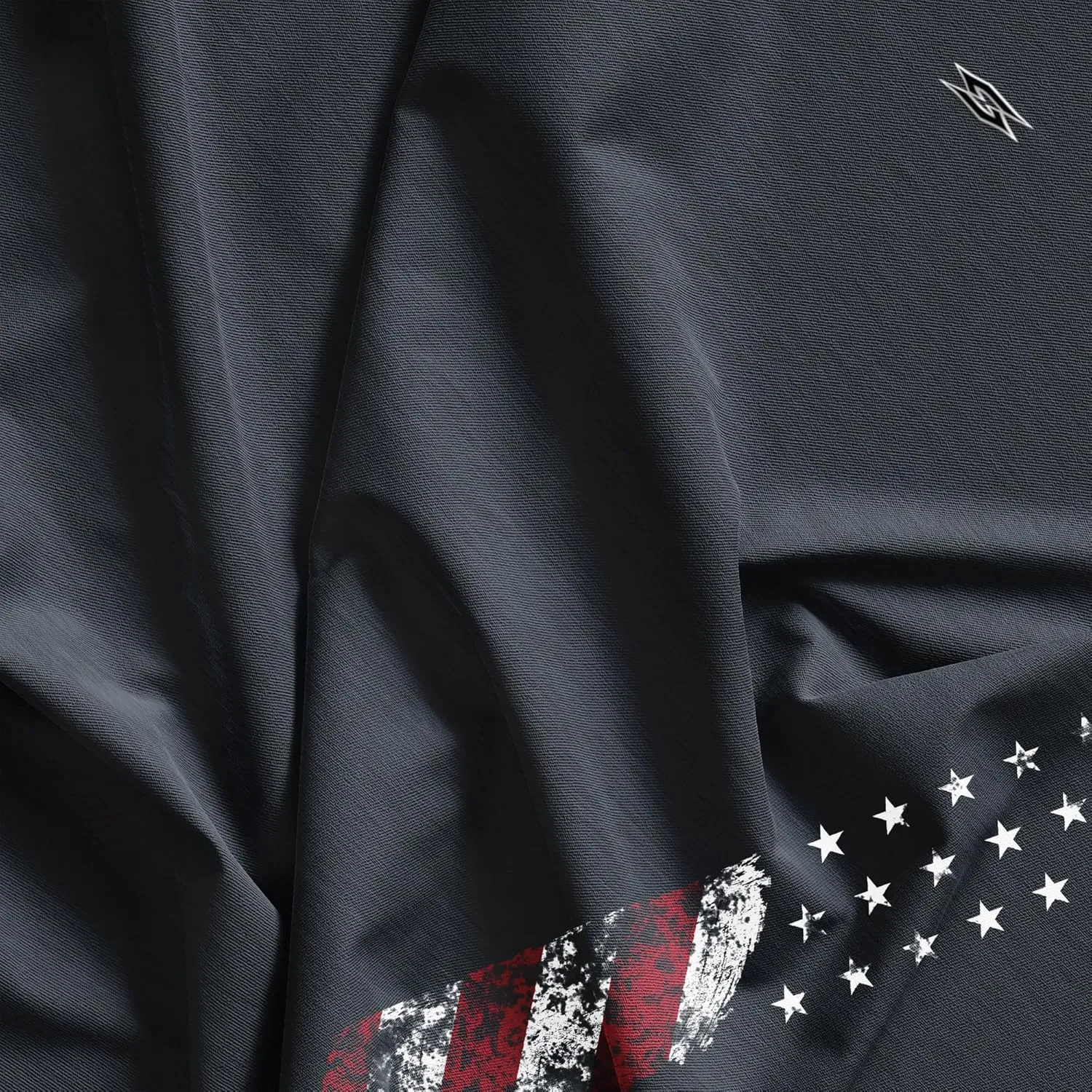 Patriotic USA Golf Polo Shirt  Mens Performance Short Sleeve Moisture Quick Dry Fit Athletic Veteran UPF Stretch Casual Fun