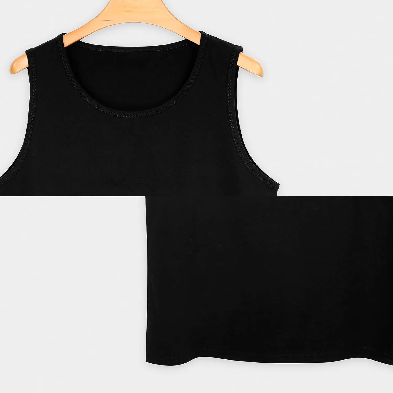 Penguin Wearing Christmas Sweater Mens Tank Top Cotton Undershirt Crewneck Sleeveless Shirt for Summer