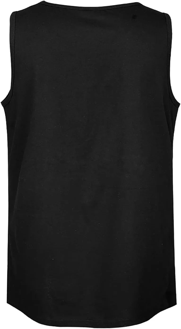 Penguin Wearing Christmas Sweater Mens Tank Top Cotton Undershirt Crewneck Sleeveless Shirt for Summer