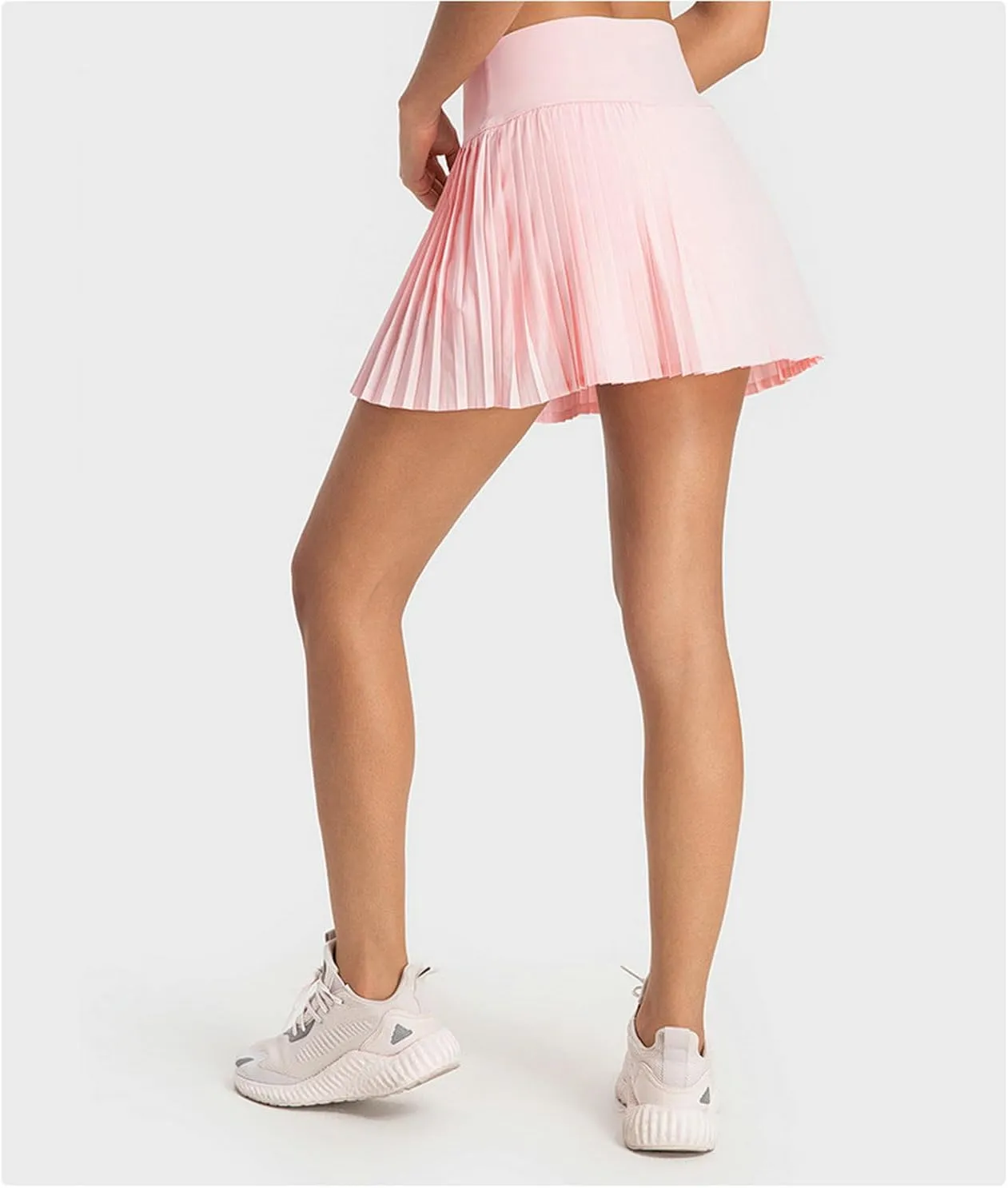 Raroauf Pleated Tennis Skirts for Womens High Waisted Lightweight Athletic Golf Skort with Shorts Pockets