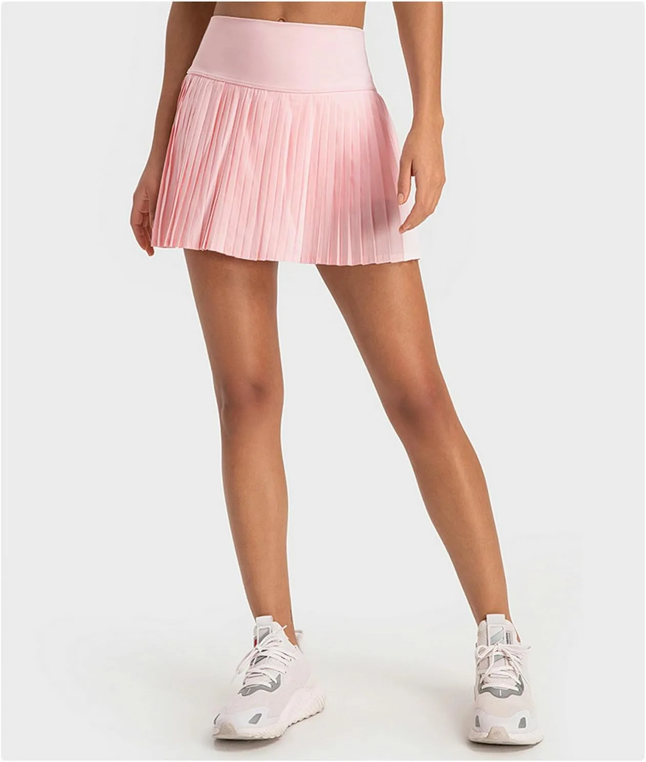 Raroauf Pleated Tennis Skirts for Womens High Waisted Lightweight Athletic Golf Skort with Shorts Pockets