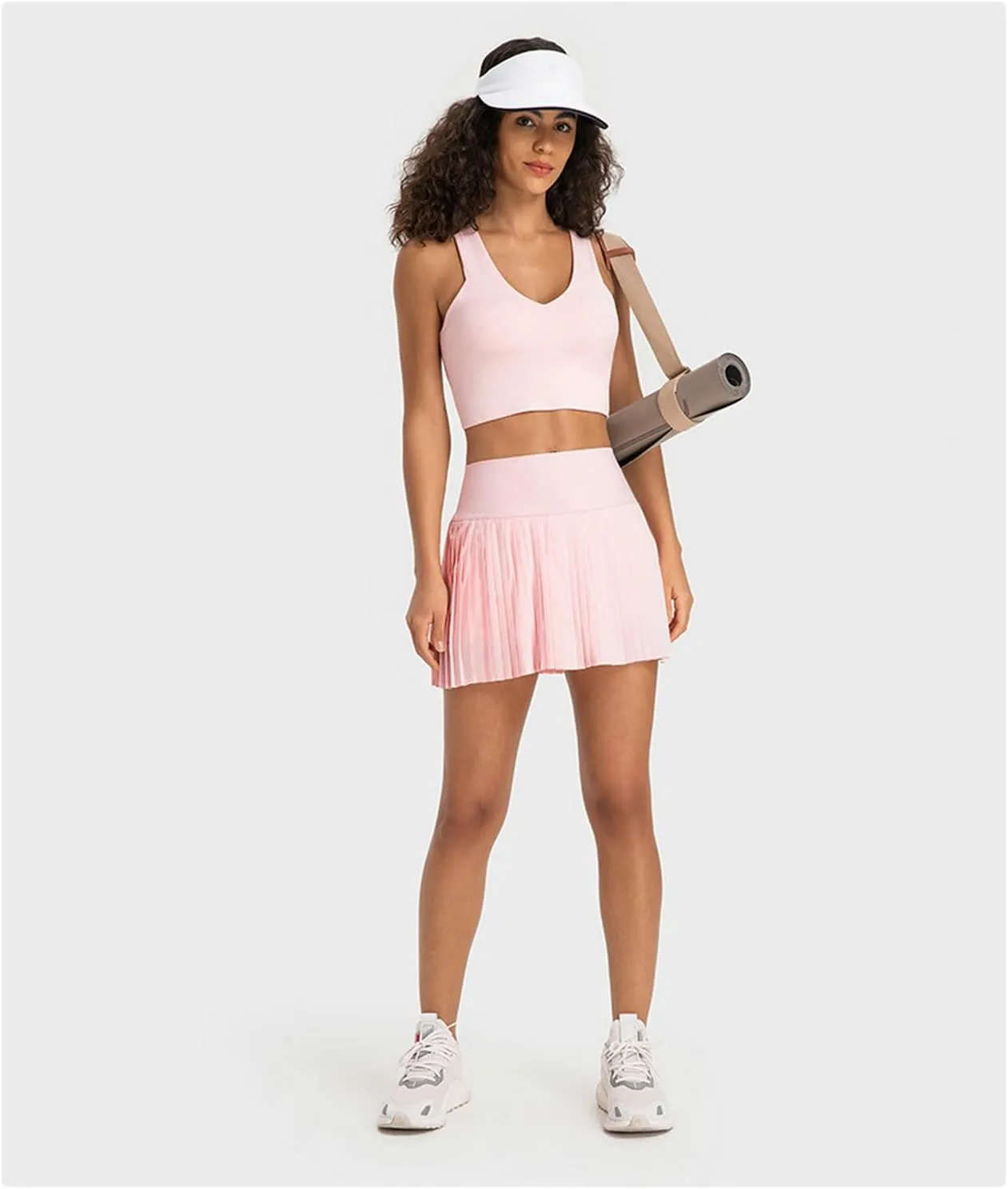 Raroauf Pleated Tennis Skirts for Womens High Waisted Lightweight Athletic Golf Skort with Shorts Pockets