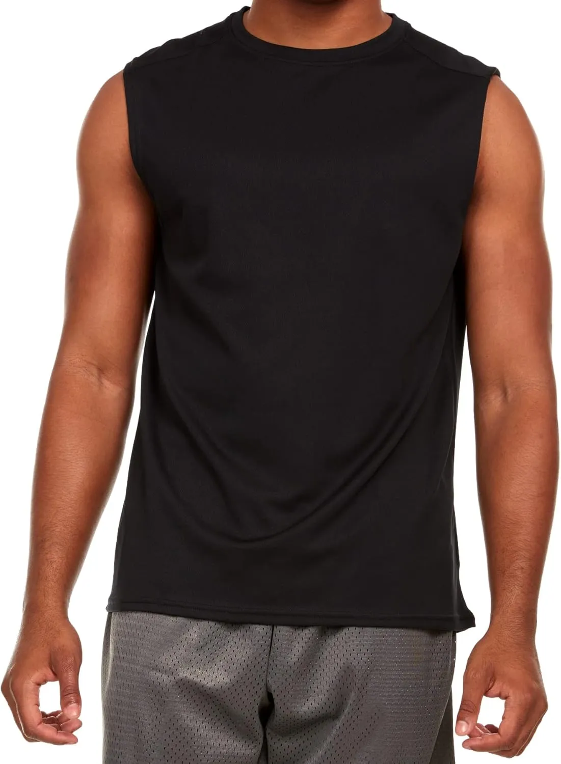 Russell Athletic Mens Dri-Power Fitted Not Tight Muscle Tank Top - Gym, Beach, Running, Basketball Gear