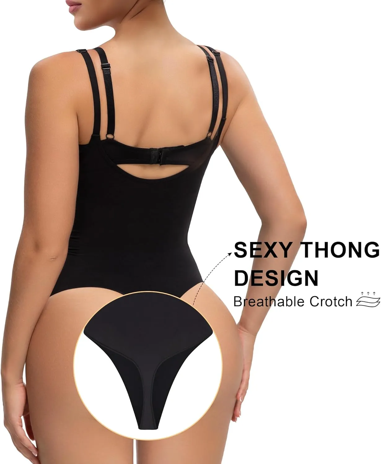 SHAPERX Open Bust Shapewear Tummy Control Bodysuits for Women Seamless Compression High Waisted Body Shaper