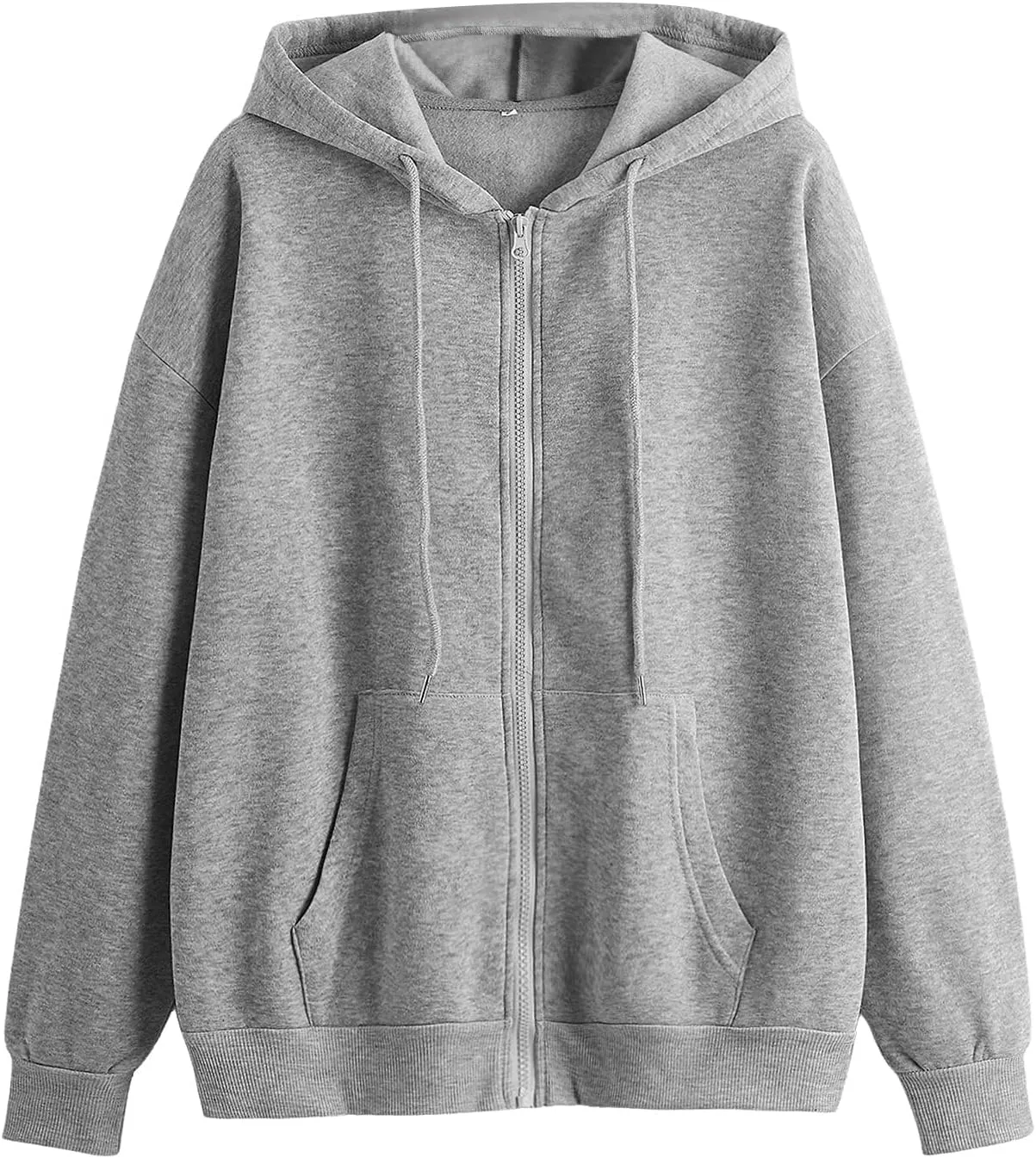 SHENHE Women's Zip Up Hoodies Long Sleeve Pocket Drawstring Sweatshirts Fall Casual Outfits Jackets