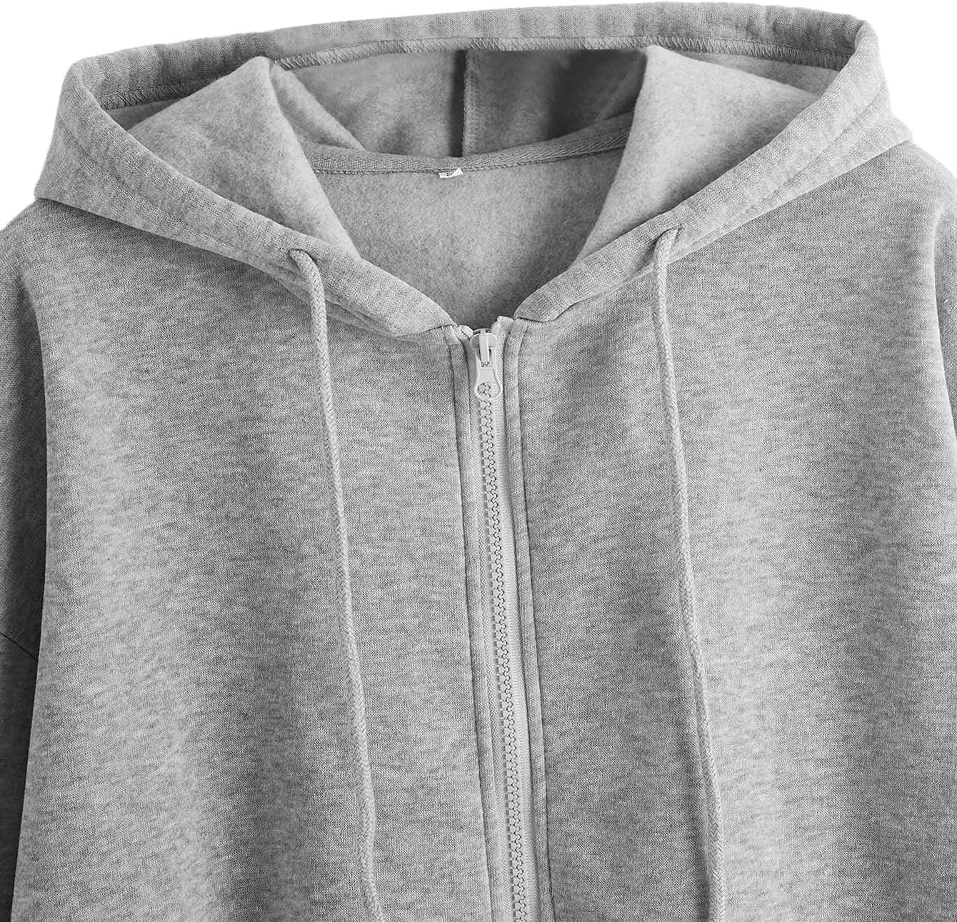 SHENHE Women's Zip Up Hoodies Long Sleeve Pocket Drawstring Sweatshirts Fall Casual Outfits Jackets