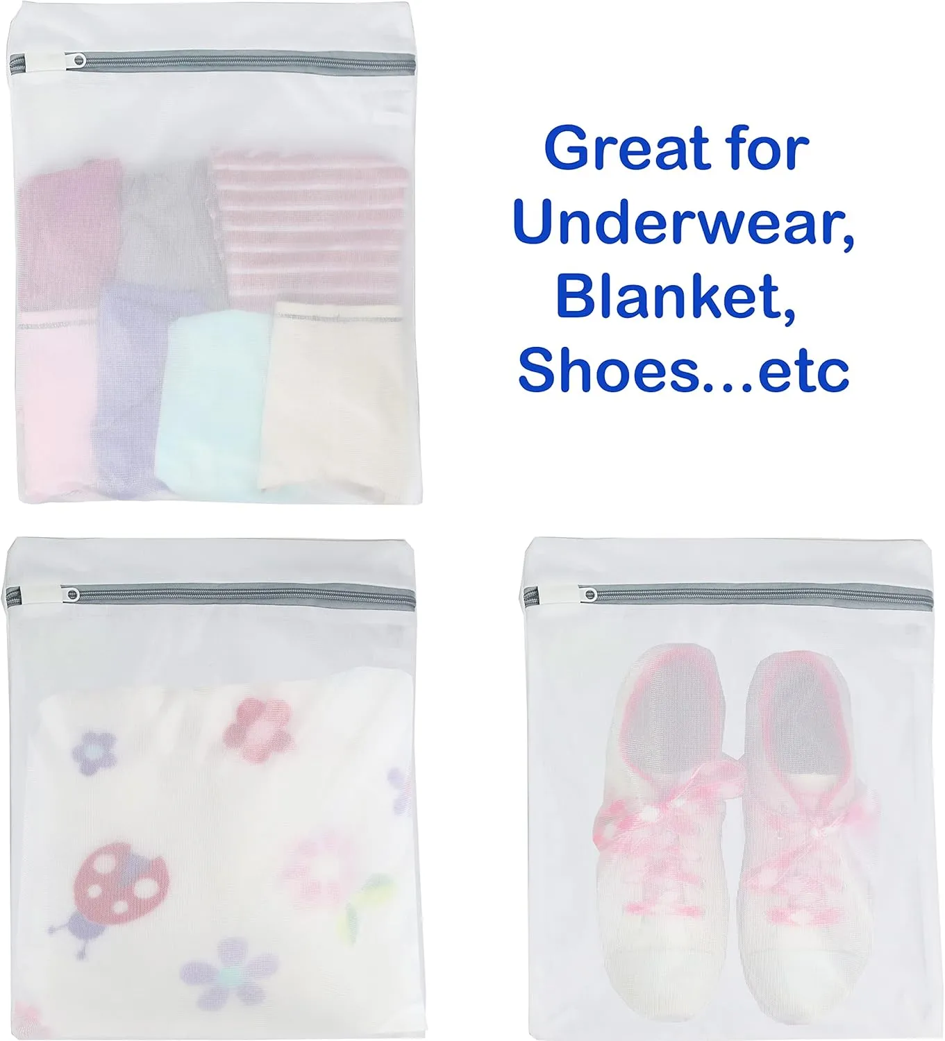 Simple Houseware Laundry Bra Lingerie Mesh Wash Bag (3 Medium)