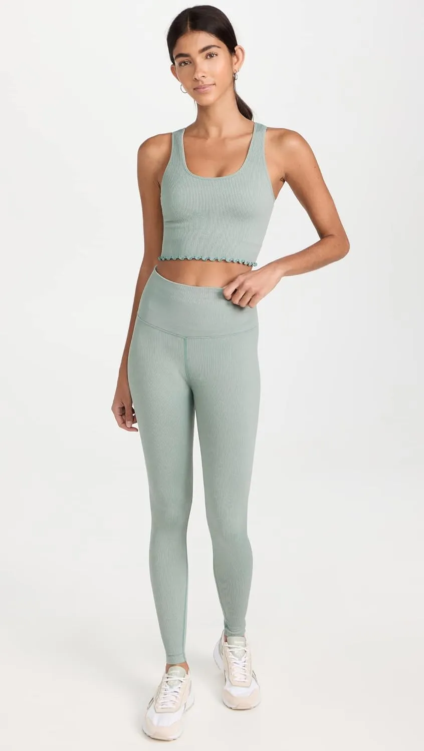 Spiritual Gangster Women's Love Sculpt 7/8 Ruffle Leggings