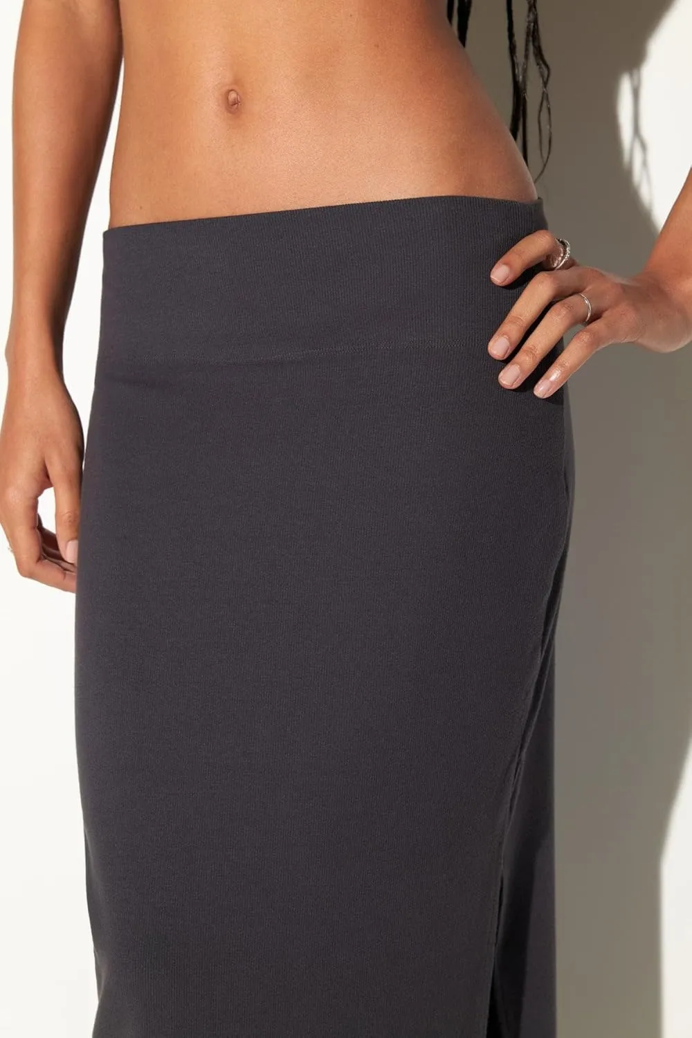 Spiritual Gangster Women's Raquel Rib Maxi Skirt
