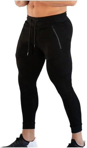Sports Men's Tights Pants Stretchy Yoga Pants Slim Fit Sport Pant Drawstring Workout Trousers Soft Running Pants