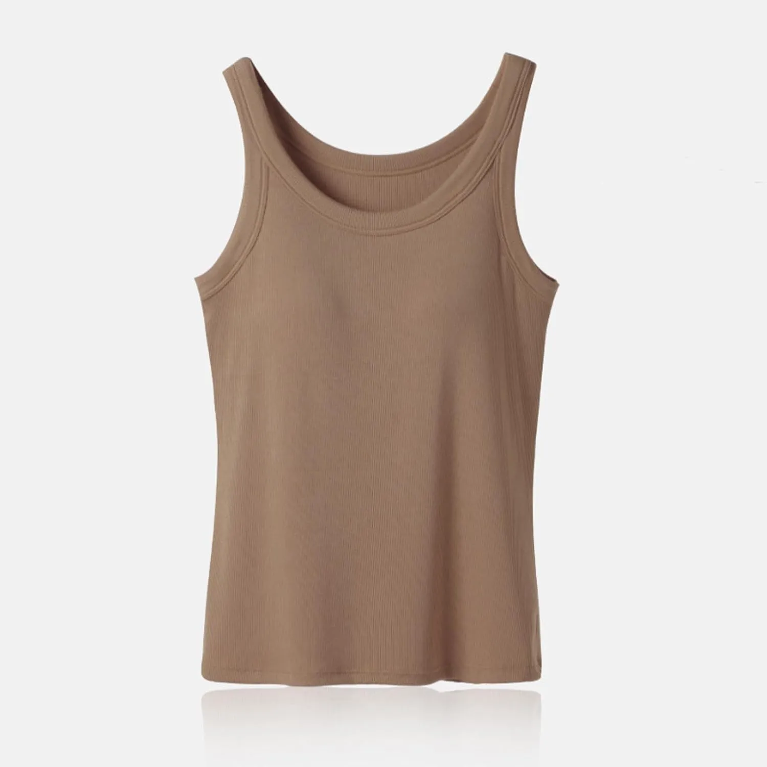 Tank Tops for Women 2025 Built in Bra Summer Lounge Shirts Loose Fit Workout Tank Tops Casual Camisole Top