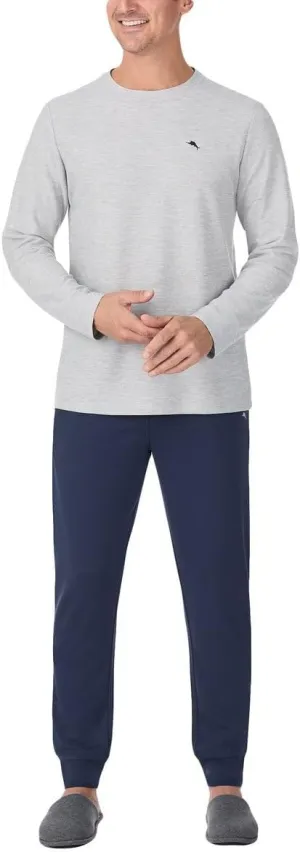 Tommy Bahama Mens 2-piece Relaxed Fit Logo Embroidered Lounge Set