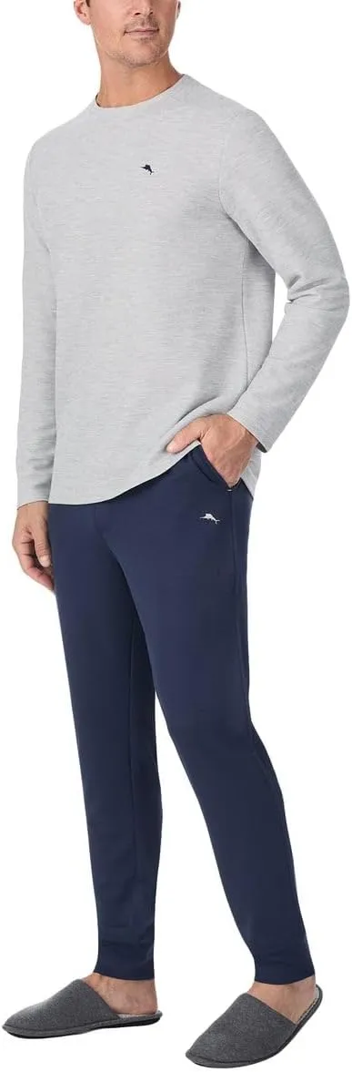 Tommy Bahama Mens 2-piece Relaxed Fit Logo Embroidered Lounge Set