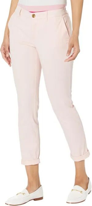 Tommy Hilfiger Women's Relaxed Fit Cuffed Hampton Chino Straight-Leg Pants