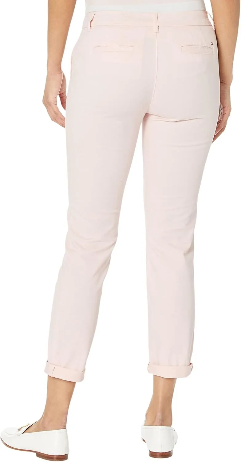 Tommy Hilfiger Women's Relaxed Fit Cuffed Hampton Chino Straight-Leg Pants