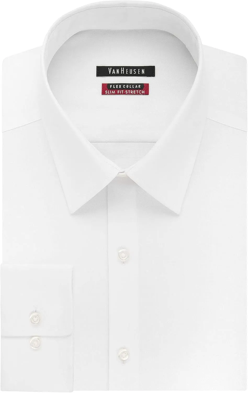 Van Heusen Men's Slim Fit Flex Collar Stretch Solid Dress Shirt - Amazon Exclusive