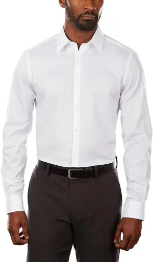 Van Heusen Men's Slim Fit Flex Collar Stretch Solid Dress Shirt - Amazon Exclusive