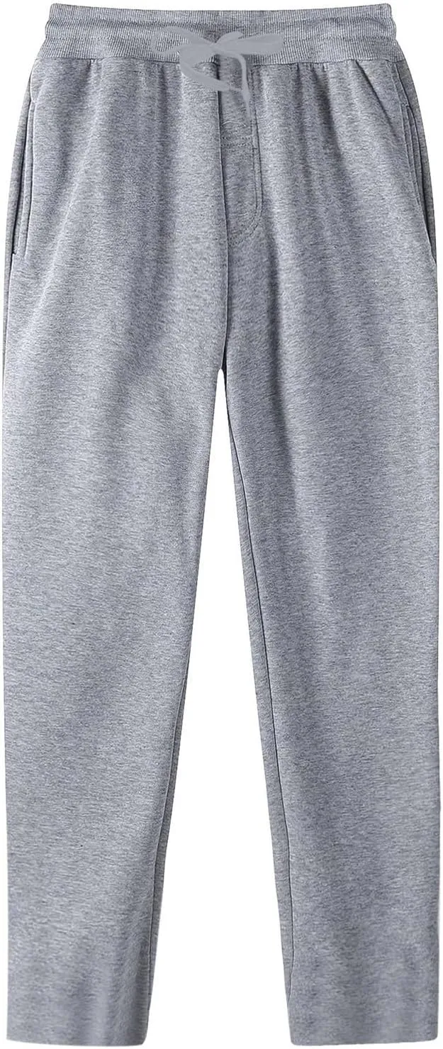 Vickyleb Men's Hiking Cargo Pants Relaxed Fit Drawstring Elastic Waist Sweatpants Sports Athletic Trousers with Pockets