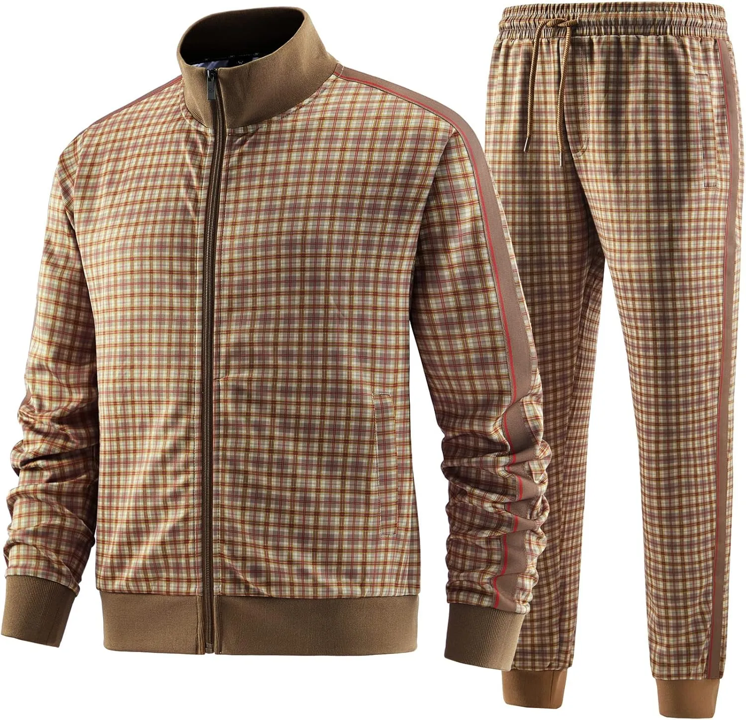 W JIANWANG Track Suits for Men Set Tracksuit Sweatsuits 2 Piece outfits