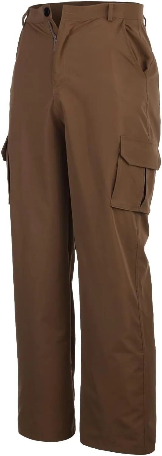Weatherproof Men's Pants Mens Casual Elastic Drawstring Cargo Pants Lightweight Relaxed Fit Cotton Workout Sweatpants