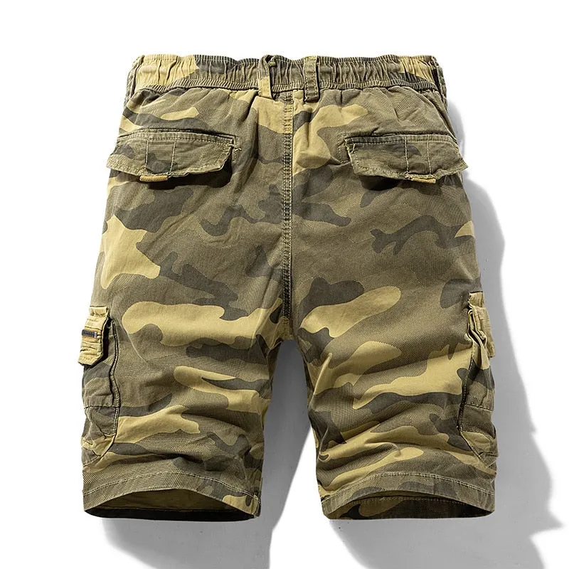 West Louis Bermuda Style Meets Practicality: Men's Camo Cargo Shorts for 2023
