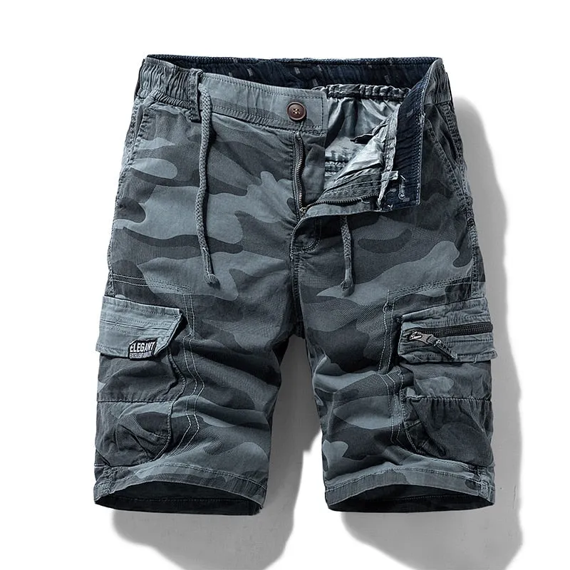 West Louis Bermuda Style Meets Practicality: Men's Camo Cargo Shorts for 2023