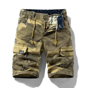 West Louis Bermuda Style Meets Practicality: Men's Camo Cargo Shorts for 2023