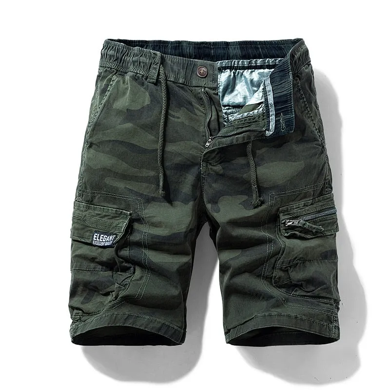 West Louis Bermuda Style Meets Practicality: Men's Camo Cargo Shorts for 2023