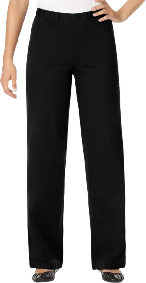 Woman Within Plus Size Wide-Leg Fineline Denim Jean