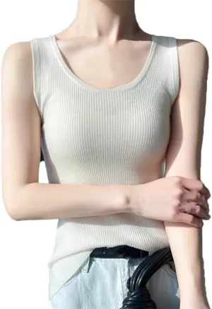 Women Camisole Tops Tanks Wool Ultrathin Tank Top Knit Women Camis Feminine Camisole
