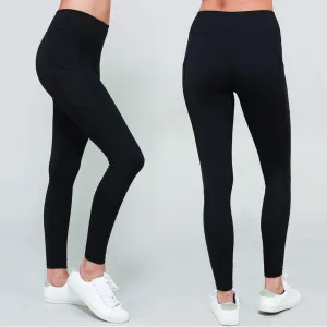 Women's Butter Leggings High Rise Athleisure Wear Yoga Pants with Side Pockets